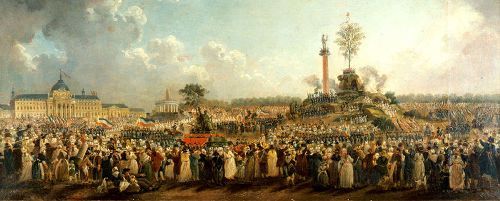 "Das Fest des H&ouml;chsten Wesens" auf dem Marsfeld