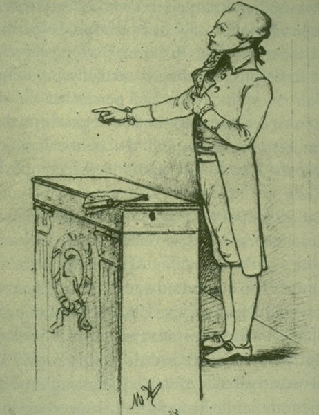 Robespierre bei einer Rede