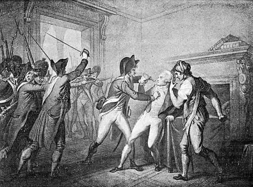 Festnahme Robespierres im H&ocirc;tel de Ville am 27.07.1794
