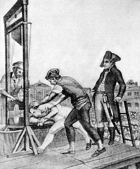 Hinrichtung Robespierres am 28.07.1794