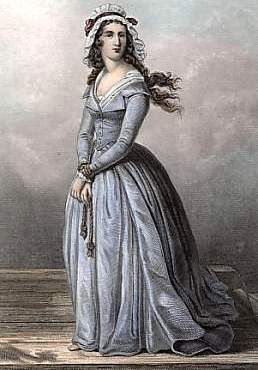 Hinrichtung der Charlotte Corday (1849, A. Lacauchie / Roze)