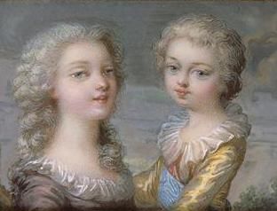 Madame Royale & ihr Bruder Louis Joseph (1784/85, Vachette)