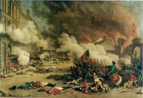Zweiter Tuileriensturm am 10.08.1792 (1793,  Jean Duplessi-Bertaux)