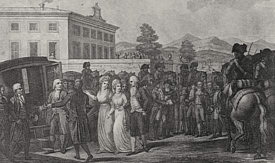 Marie Thérèses Abreise aus Paris, 19.12.1795