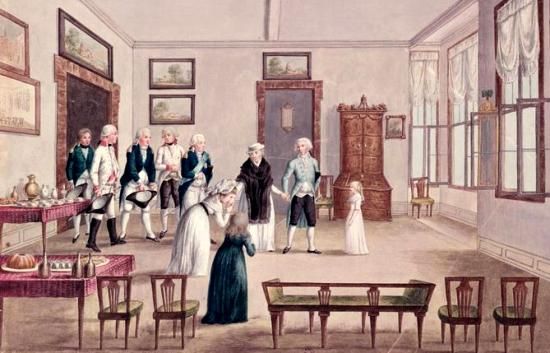 Marie Thérèse wird nach ihrer Ankunft in Wien von Kaiser Franz II. empfangen