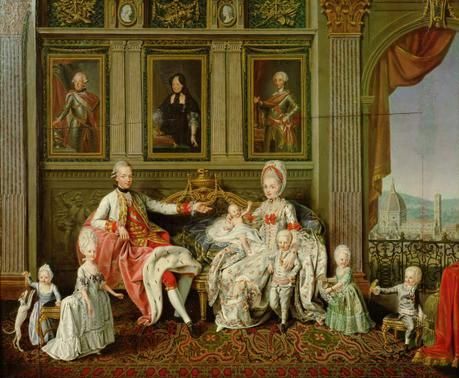 Leopold II. mit seiner Familie (1773, Wenceslaus Werlin)