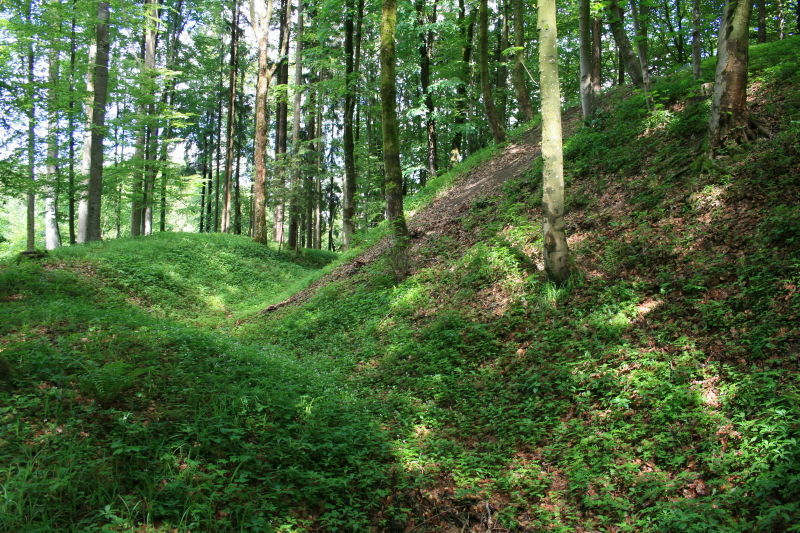 Der Burggraben im Westen