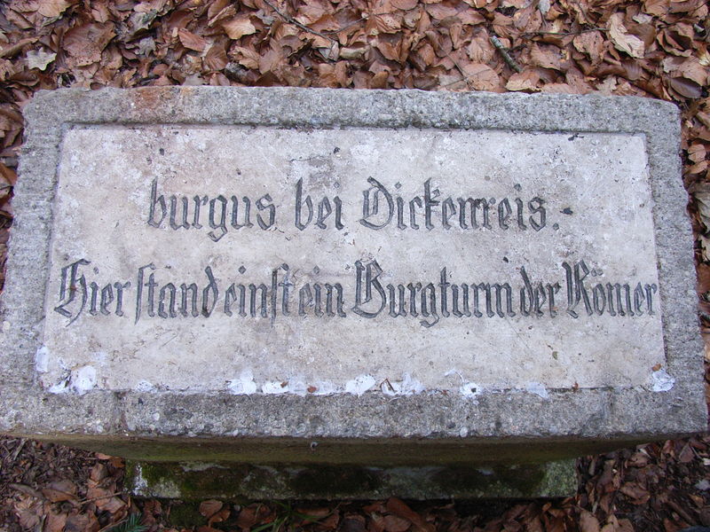 Gedenkstein Burgus beim Dickenreis