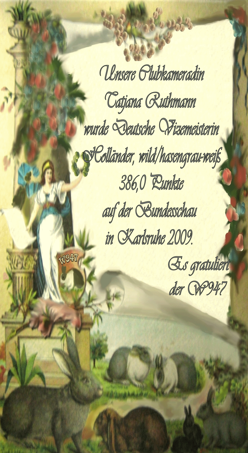 Urkunde vom Club Bundesvizemeister 2009