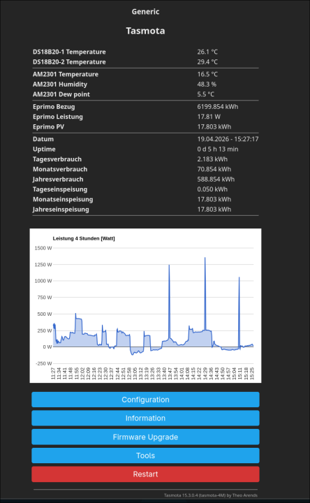 Tasmota Webseite