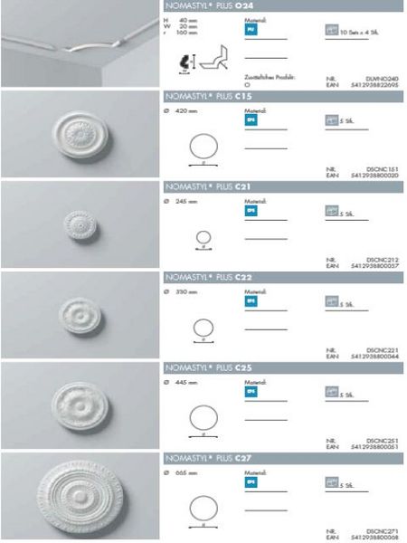 NMC Rosetten NOMASTYL FARBEN ZIETSCH 69181 Leimen